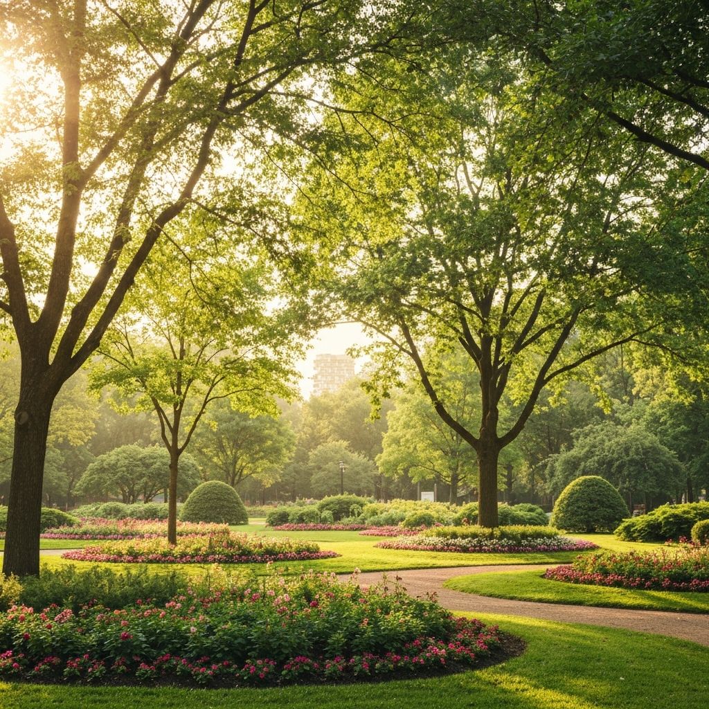 Sunlit outdoor park setting ideal for family portrait photography sessions